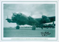 Lancaster Bombers of 463 and 467 Squadrons at RAF Waddington prepare to Take off, Black and White