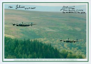 Canadian Lancaster, Vera, Flying over Derwent Valley with the BBMF Lancaster, Thumper, September