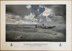 The First Wave By Warrant Officer Reg Payne, Limited Edition Print, Signed by 3 H Richardson, Ken