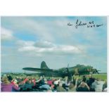 The Memphis Belle at an Airfield Open-Day, Colour Photo Signed by Ken Johnson, approx size 8 x 12