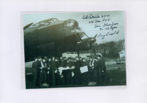 Bomber Boys, Black and White Photo Signed by 3 including Ray Grayston, Ernie Patterson, approx