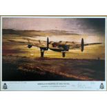 Wheels Up Skipper By Reg Payne, Limited Edition Print, Signed by 3 E A McDonald, Ted McRae, Ken