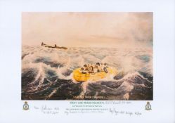 What are their chances print by Reg Payne. Signed by 3 Johnson, Freeth, Mcdonald. Reg Payne was