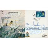 Norman Cyril Jackson V.C. Signed and Flown (Limited Edition) FDC Commemorating the First Award of