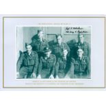 The Crew of MZ 451, Halifax MK III, MH - F, Black and White Photo Signed by Sgt A Nicholson,