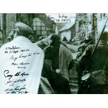 The Long March, Black and White Photo Signed by 4 including David Denchfield, Eric Evans, approx