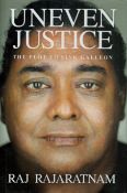 Raj Rajaratnam Signed Book - Uneven Justice - The Plot to Sink Galleon by Raj Rajaratnam 2021