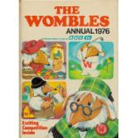 The Wombles Annual 1976 hardback book with 62 pages, signs of ageing fading, fair to good condition.