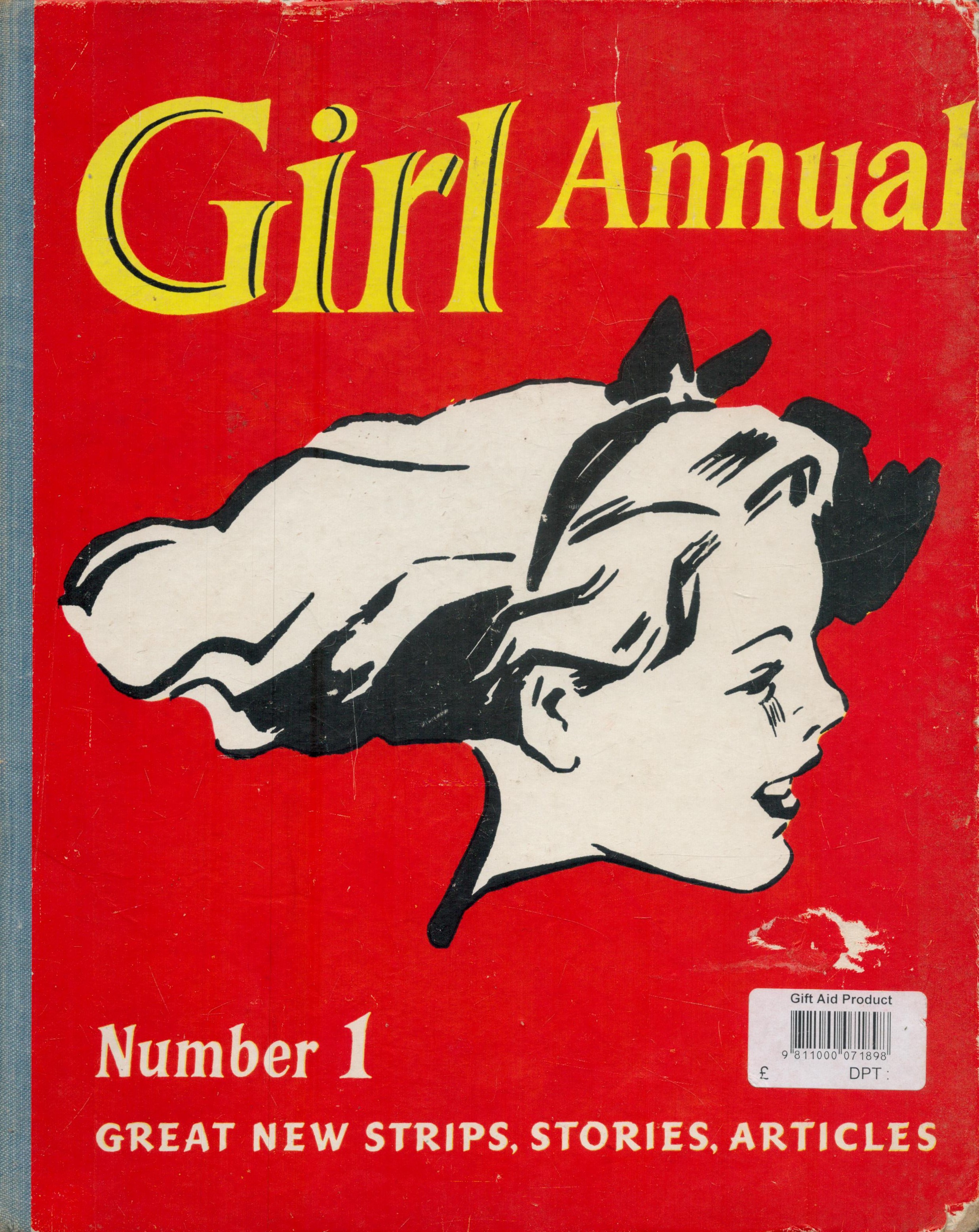 Girl Annual Number 1 - Great new Strips, Stories, Articles 1952 hardback book with 173 pages,