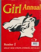 Girl Annual Number 1 - Great new Strips, Stories, Articles 1952 hardback book with 173 pages,