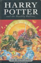 Harry Potter and the Deathly Hallows by J K Rowling 2007 hardback book with 607 pages, some slight