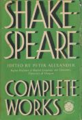 Shakespeare - Complete Works edited by Peter Alexander 1964 hardback book with 1376 pages, signs