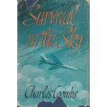 Survival in the Sky by Charles Coombs 1957 hardback book with 124 pages, signs of ageing dust