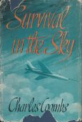 Survival in the Sky by Charles Coombs 1957 hardback book with 124 pages, signs of ageing dust