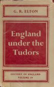 England under the Tudors by G R Elton 1963 hardback book with 504 pages, signs of ageing, fair to