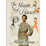 The Magic of Dance by Margot Fonteyn 1980 hardback book with 326 pages, early signs of ageing,