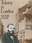 Victor Lucas Signed Book - Tolstoy in London by Victor Lucas 1979 hardback book with 112 pages,