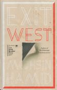 Exit West by Moshin Hamid 2017 hardback book with 228 pages, marks and a tear in dust cover body
