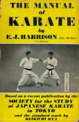 The Manual of Karate by E J Harrison 1959 hardback book with 141 pages, signs of ageing dust cover
