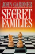 The Secret Families by John Gardner 1989 hardback book with 395 pages, early signs of ageing, good