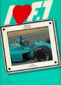 I Love F.1 by Ercole Colombo & Pino Allievi 1987 hardback book with 165 pages, good condition.