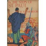 In The Steps of St. Paul by H V Morton 1936 hardback book with 440 pages, signs of ageing fading