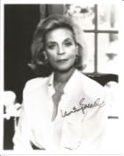 Lauren Bacall signed 10x8 inch black and white photo. Good condition. All autographs come with a