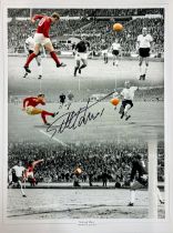 Sir Geoff Hurst - England - 1966 World Cup - The Goals – Signed This stunning spot colour