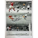 Sir Geoff Hurst - England - 1966 World Cup - The Goals – Signed This stunning spot colour