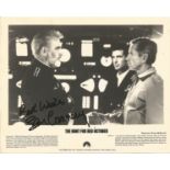 Sean Connery signed 10x8 inch black and white "The Hunt for Red October" promo photo. Good