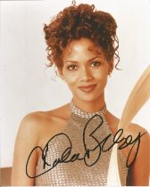 Halle Berry signed 10x8 inch colour photo. Good condition. All autographs come with a Certificate of
