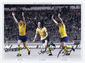 Football Autographed ARSENAL 16 x 12 Montage Edition : A superb Montage Edition print, measuring