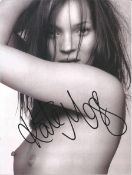 Kate Moss signed 8x6 inch black and white photo. Good condition. All autographs come with a