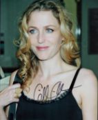 Gillian Anderson signed 10x8 inch colour photo. Good condition. All autographs come with a