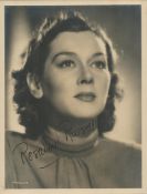Rosalind Russell signed 8x6 inch vintage sepia photo. Good condition. All autographs come with a