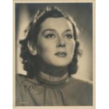 Rosalind Russell signed 8x6 inch vintage sepia photo. Good condition. All autographs come with a