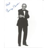 George Burns signed 10x8 inch black and white photo. Good condition. All autographs come with a