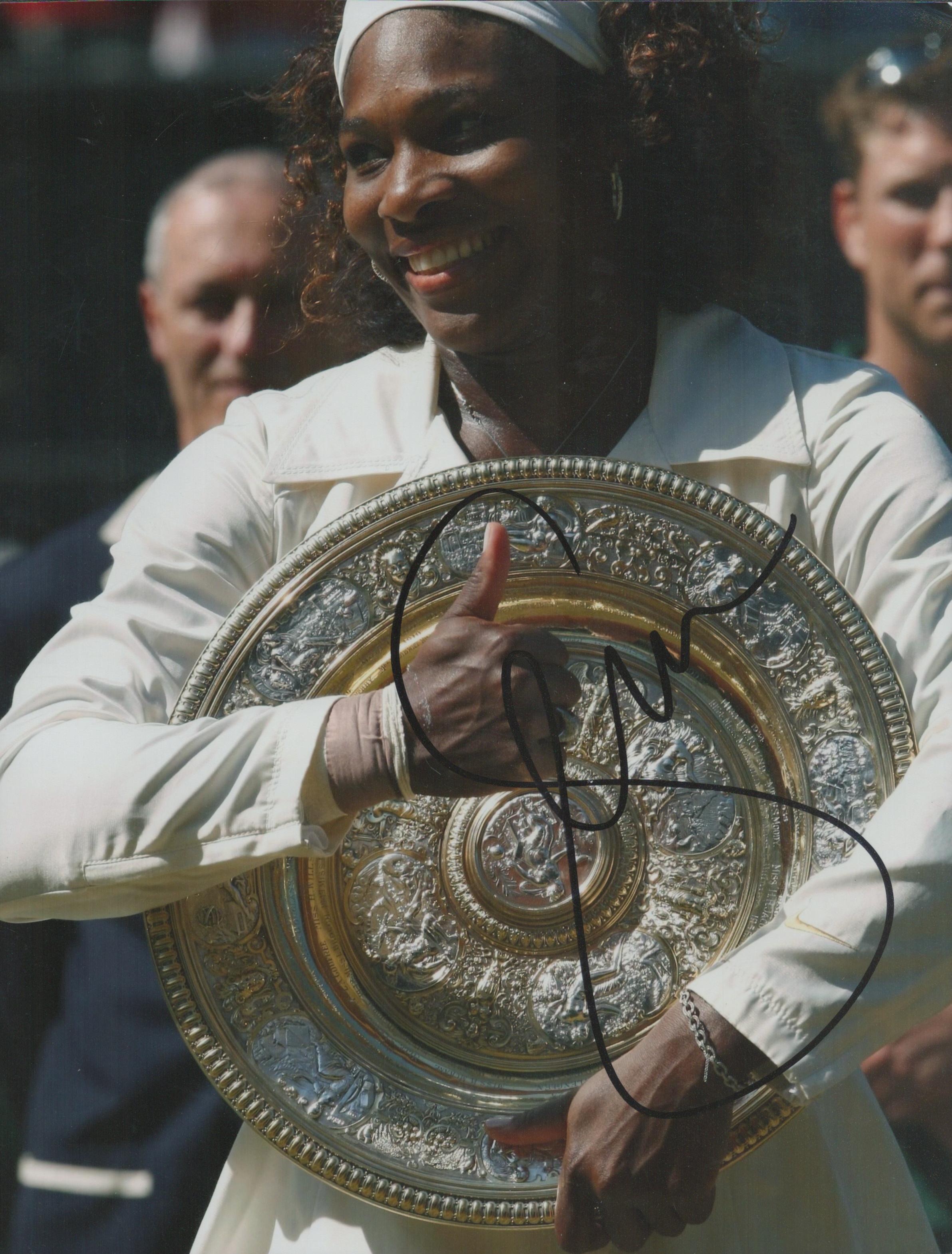 Serena Williams signed 10x8 inch colour photo. Good condition. All autographs come with a