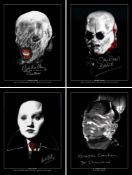 SALE! Lot of 4 Hellraiser hand signed 16x12 photos. This is a beautiful lot of 4 hand signed large
