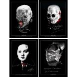 SALE! Lot of 4 Hellraiser hand signed 16x12 photos. This is a beautiful lot of 4 hand signed large