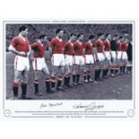 Football Autographed MAN UNITED 16 x 12 Limited Edition : A superb Limited Edition print,