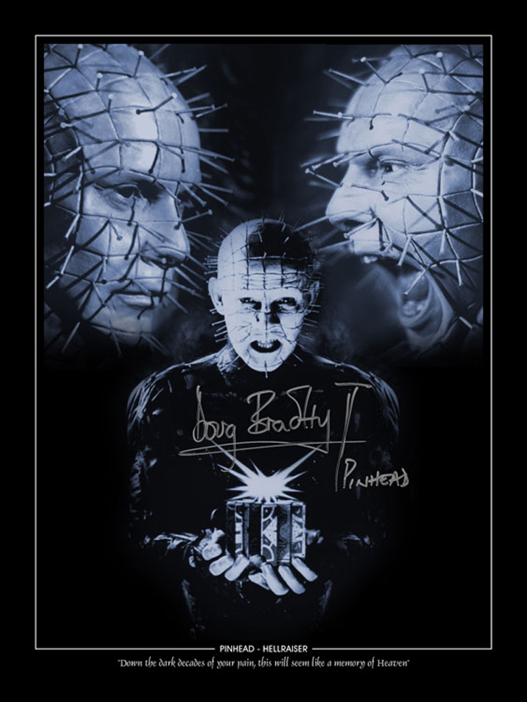 SALE! Lot of 2 Hellraiser Pinhead hand signed 16x12 photos. This is a beautiful lot of 2 hand signed - Image 3 of 3