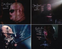 SALE! Lot of 4 Hellraiser hand signed 10x8 photos. This beautiful lot of 4 hand signed photos
