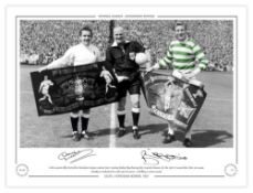 Football Autographed BILLY McNEILL / DAVE MACKAY 16 x 12 Limited Edition : A superb Limited