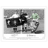 Football Autographed BILLY McNEILL / DAVE MACKAY 16 x 12 Limited Edition : A superb Limited