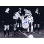 Football Autographed BILLY McNEILL 16 x 12 Photo : B/W, depicting Celtic captain BILLY McNEILL