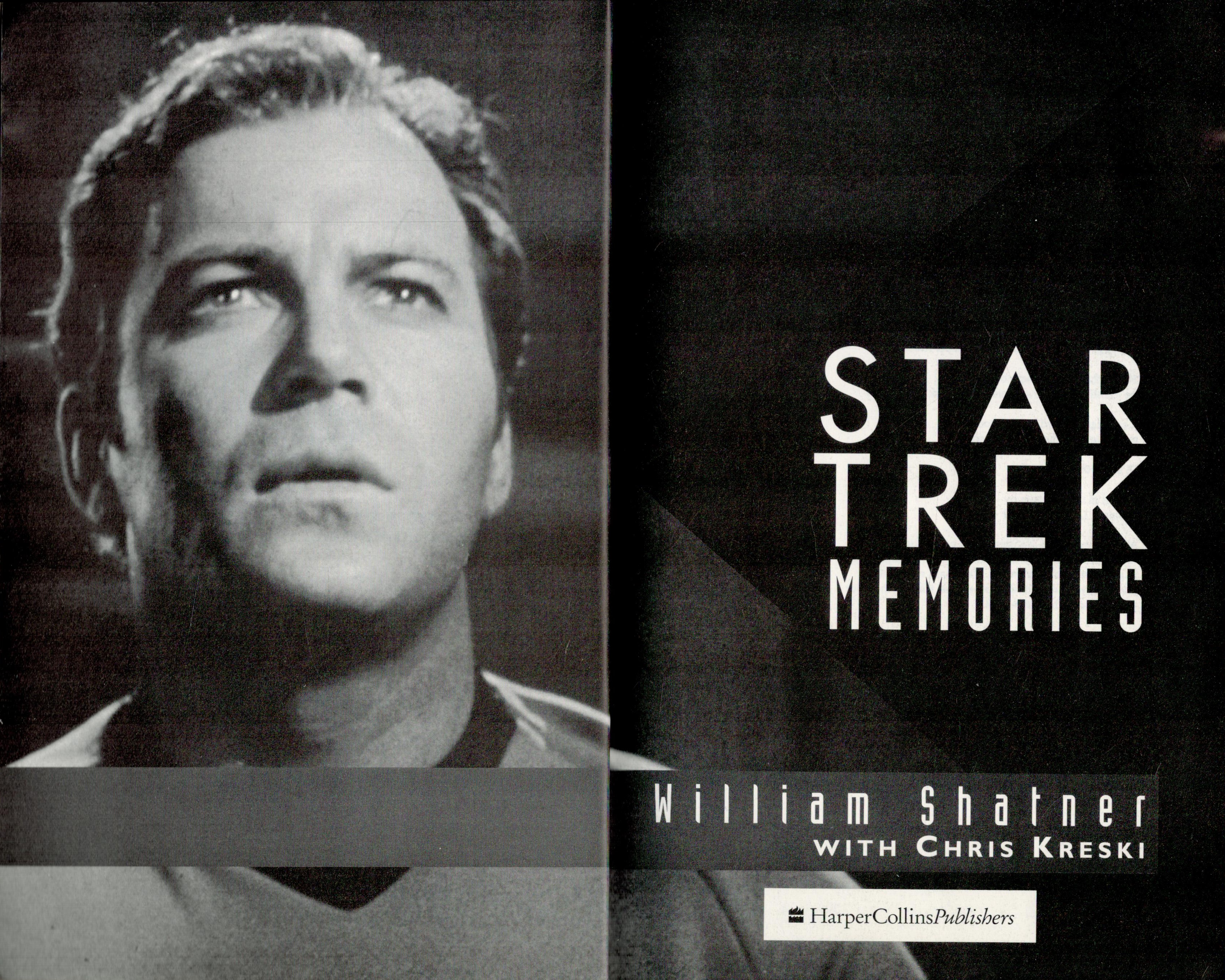 William Shatner signed Star Trek memories softback book. Signed on inside title page. Good - Image 3 of 4