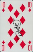 Dynamo signed 7x5 inch 10 Diamonds playing card. Good condition. All autographs come with a
