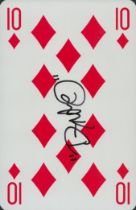 Dynamo signed 7x5 inch 10 Diamonds playing card. Good condition. All autographs come with a