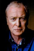 Michael Caine signed 8x6inch colour portrait photo. English retired actor. Known for his distinctive